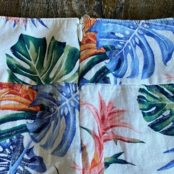 Tommy Bahama | Linen Tropical Print Skirt - Picture 4 of 6